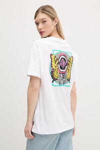 Хлопковая футболка Vans, белый