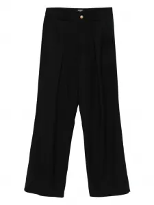 Брюки со складками спереди Balmain Kids, черный