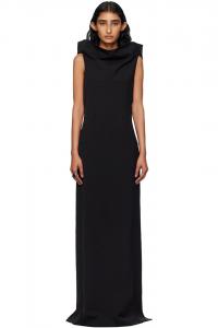 Макси-платье с поясом и открытой спиной Jean Paul Gaultier, черный