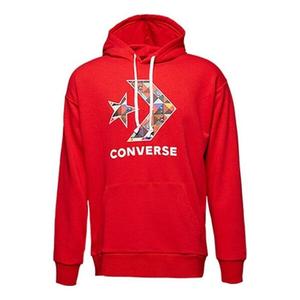 Толстовка star chevron hoodie 'red' Converse, красный