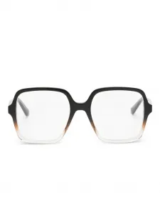 Очки в квадратной оправе Alexander Mcqueen, коричневый