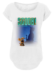 Удлиненная футболка с принтом Постер фильма Скуби-Ду белого цвета F4NT4STIC