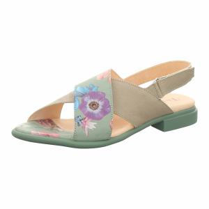 THINK! Сандалии цвета хаки и пастельно-зеленого