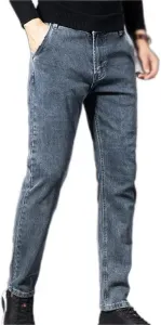 Осенние мужские джинсы Straight Blue SIDUFHAOPKLL