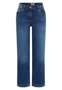 CECIL Джинсы с широкими штанинами в темно-синем цвете