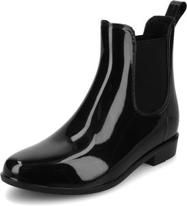 Женские водонепроницаемые дождевые ботинки Journee Drizzle до щиколотки Journee Collection, Black