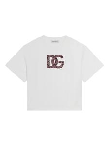 Футболка с логотипом Dolce & Gabbana Kids, белый