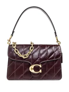 Плечевая сумка Tabby на цепочке Coach, красный