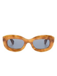 Солнцезащитные очки Dolores в круглой оправе Garrett Leight, коричневый