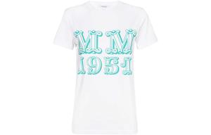 Футболка с логотипом MaxMara, белая