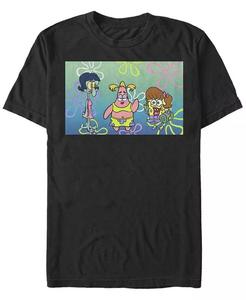 Мужская футболка Sponge Night с коротким рукавом и круглым вырезом Fifth Sun, черный