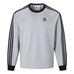 Футболка Classics 3 Stripes мужская M Heather Gray/Black Adidas Originals, серый/черный
