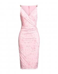 Платье миди Versace, розовый