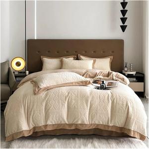 KYTGFH Комплект постельного белья из вельветового флиса с 3D резьбой