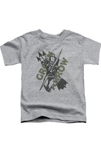 Футболка с коротким рукавом для детей "Стрелы лучников Лиги справедливости Америки" Gildan, Athletic Heather