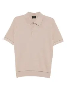 Рубашка поло Sea Island Brioni, нейтральный