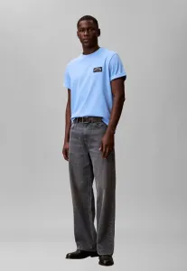 Простая футболка с принтом университетского значка Calvin Klein Jeans, Blue Descent