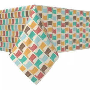 Прямоугольная скатерть, 100 % хлопок, 52x84 дюйма, резиновые сапоги.