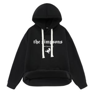 Свитшот для осени и зимы унисекс The Simpsons, черный