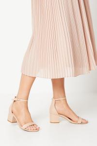 Босоножки на среднем блочном каблуке с ремешком на щиколотке Thelma Coast, нюд