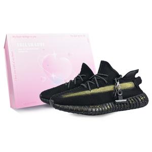 Adidas Originals Yeezy Boost 350 V2 низкие повседневные кроссовки унисекс черные, цвет Black
