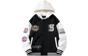 HYPASCENT Бейсбольная куртка унисекс, Black Hooded