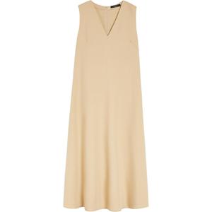Weekend Max Mara Egoista платье миди без рукавов с V-образным вырезом MaxMara, sand
