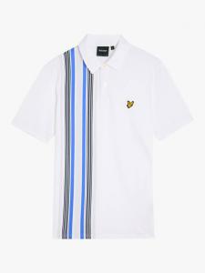 Поло с полосками на воротнике Lyle & Scott, White/Blue