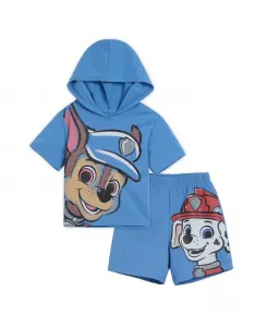 Детский худи и шорты из велюра для мальчиков Paw Patrol, синий