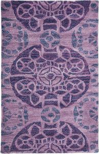 Ковер SAFAVIEH, 61 x 92 см, Wyndham Collection, Purple, ручной работы из современной шерсти, идеально для помещений с высокой проходимостью: прихожая, гостиная, спальня (WYD376J)