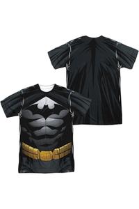 Футболка с коротким рукавом из полиэстера для взрослых в форме Бэтмена (принт спереди/сзади) Gildan, белый