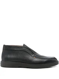 Ботинки дезерты из зернистой кожи Santoni, черный