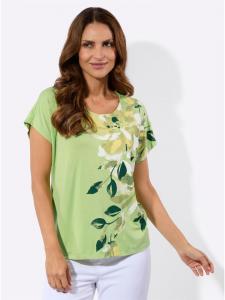 Рубашка с короткими рукавами с фисташковым и лимонным принтом WITT WEIDEN