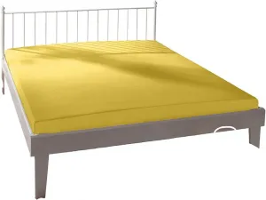 Простыня на резинке , цвет солнце, размер 140х200-160х220 Bassetti