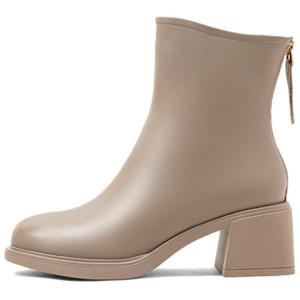 Женские ботильоны из овчины, высота 5,5 см Comely, априкот (wool lining)