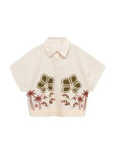 Блуза MANGO KIDS PALMEIRA, кремовый