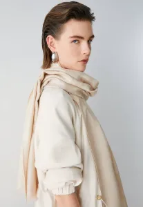 Жаккардовый шарф-палантин Liu Jo, Sabbia