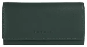Кошелек bugatti "PUNTO", натуральная кожа, зеленый