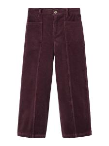 Брюки свободного кроя MANGO KIDS CRIS, бордовый