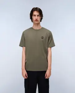 Мужская футболка темно-синего цвета с короткими рукавами Napapijri