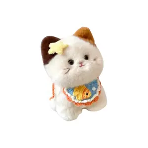 Милый плюшевый триколор кот кукла 20см/30см высота MIC RABBIT