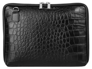 Сумка через плечо Cluty, натуральная кожа, производство Италия, черный