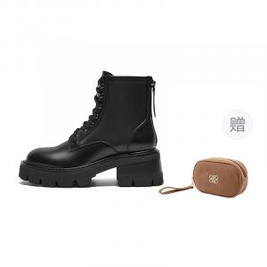 Сладкие крутые вечеринки короткие ботинки мартин 6,5 см женские Joypeace, черный