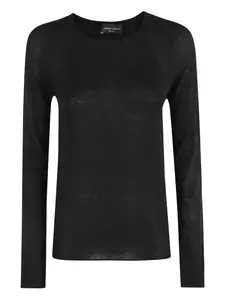 Топ с длинными рукавами Roberto Collina, черный