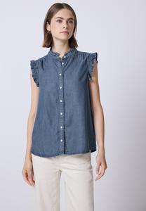 Блуза Street One Studio Button-down blouse, Blau/Mottled Blue