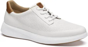 Мужские кеды Johnston & Murphy Ackerson с перфорацией и простой носочной частью, белый