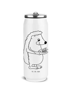 Mr. & Mrs. Panda Бутылка для питья, кусочек торта в виде ежика, без слов, белым цветом