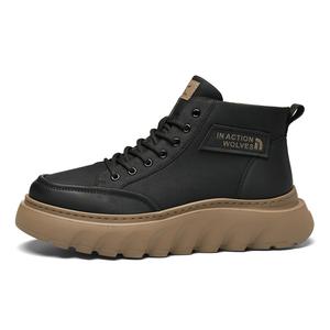 Короткие мужские ботинки Martin SEPTWOLVES, Black (Standard Leather Shoe Size)