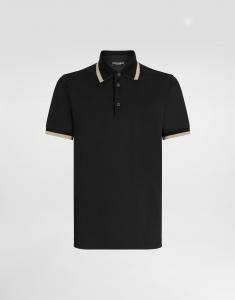 Поло из джерси Dolce & Gabbana, черный