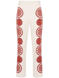 Укороченные брюки с принтом Medallion La DoubleJ, бежевый